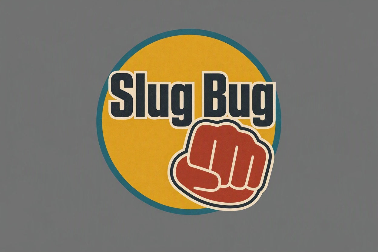 A Complete PDF download for the rules and regulations for the game of Slug-Bug, Punch Buddy